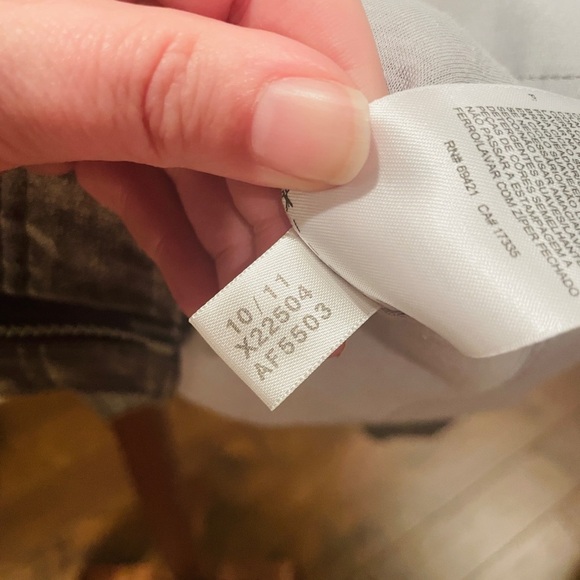 Reebok reflective metallic full zip jacket w/ pockets elastic waist SZ M silver - Picture 11 of 12